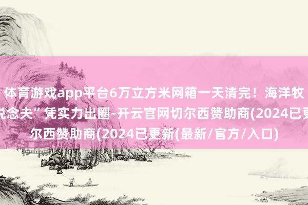 体育游戏app平台6万立方米网箱一天清完！海洋牧场机器东说念主“清说念夫”凭实力出圈-开云官网切尔西赞助商(2024已更新(最新/官方/入口)