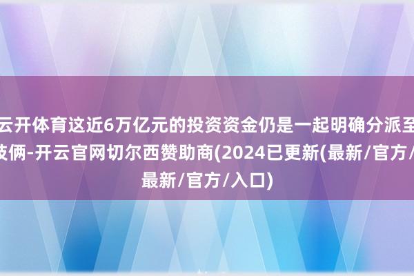 云开体育这近6万亿元的投资资金仍是一起明确分派至具体技俩-开云官网切尔西赞助商(2024已更新(最新/官方/入口)