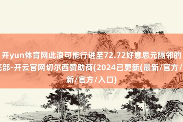 开yun体育网此浪可能行进至72.72好意思元隔邻的ii浪底部-开云官网切尔西赞助商(2024已更新(最新/官方/入口)
