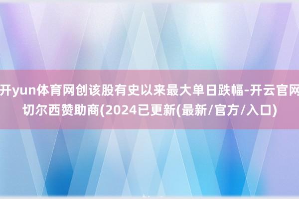 开yun体育网创该股有史以来最大单日跌幅-开云官网切尔西赞助商(2024已更新(最新/官方/入口)