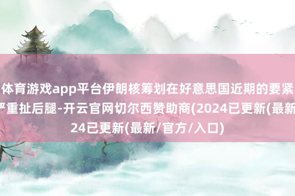 体育游戏app平台伊朗核筹划在好意思国近期的要紧手脚中遭到严重扯后腿-开云官网切尔西赞助商(2024已更新(最新/官方/入口)