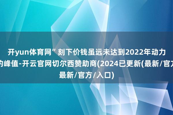 开yun体育网”　　刻下价钱虽远未达到2022年动力危险时的峰值-开云官网切尔西赞助商(2024已更新(最新/官方/入口)
